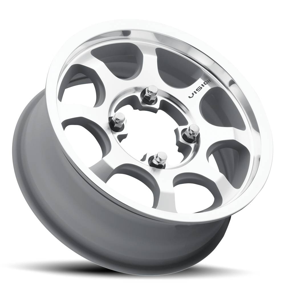 15" Vision ATV 351 Flow Machined 15x7 Wheel 4x136 38mm Rim