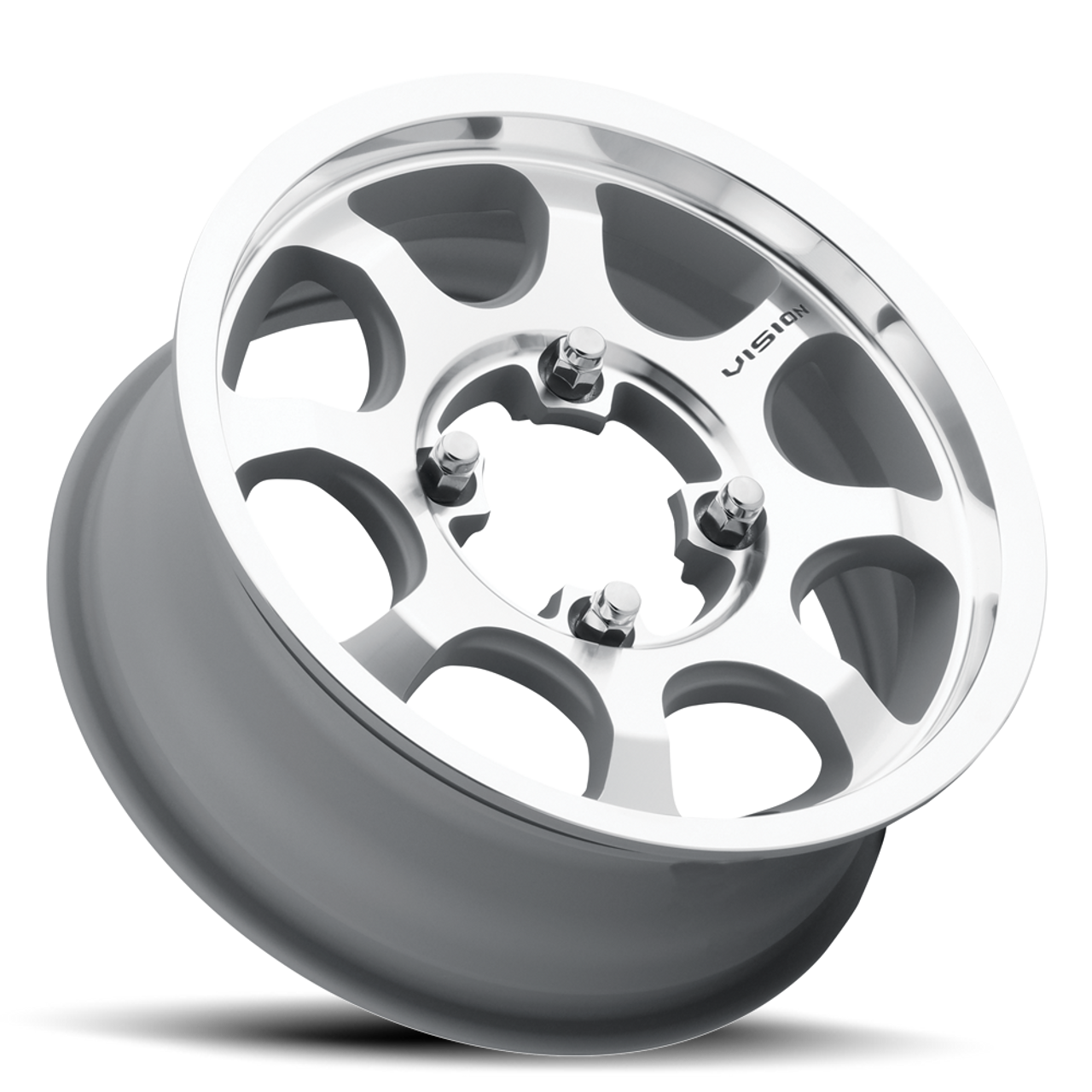 15" Vision ATV 351 Flow Machined 15x6 Wheel 4x136 50.6mm Rim