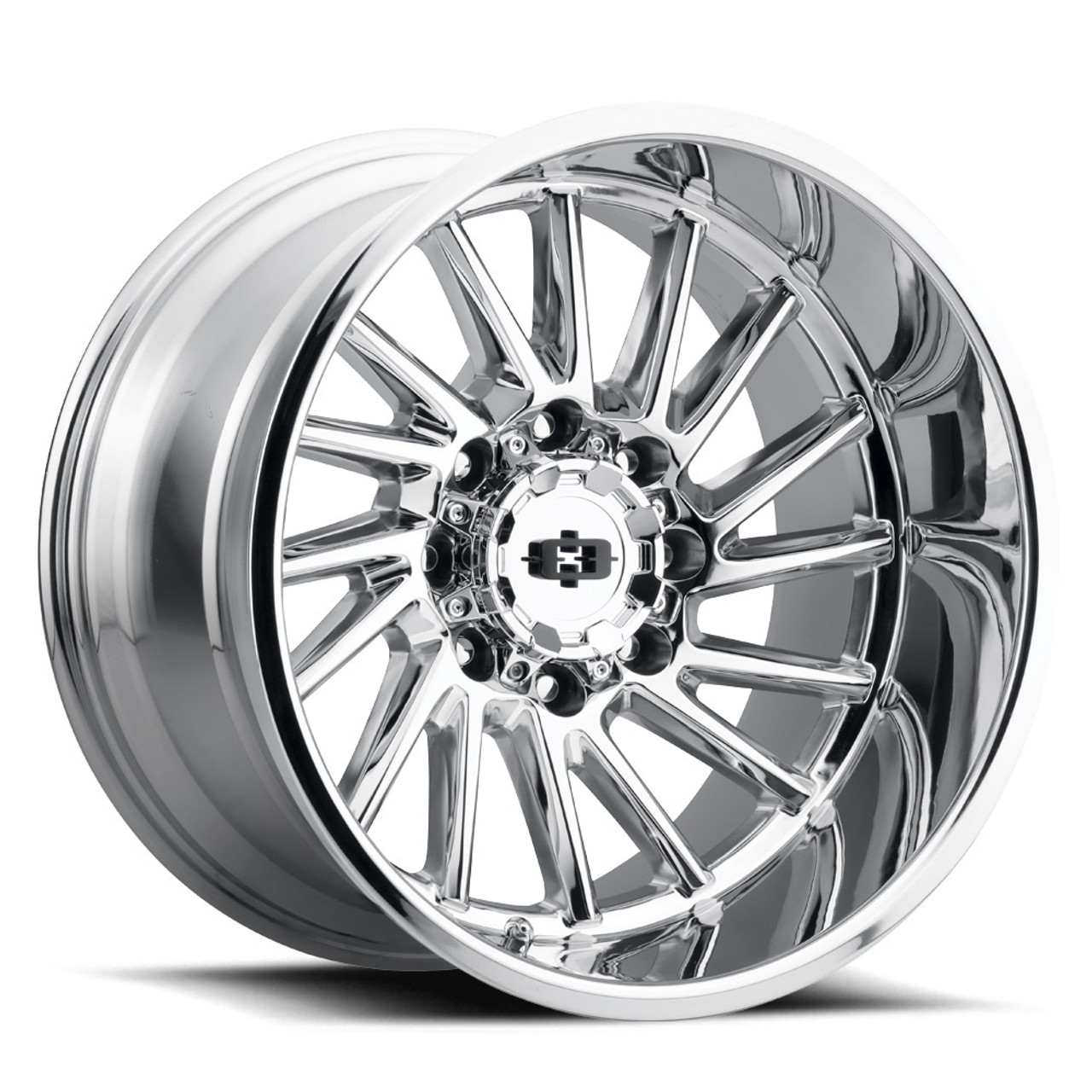 20" Vision 306 Rapier Chrome 20x9 Wheel 5x5 -12mm Lifted For Jeep Wrangler Rim