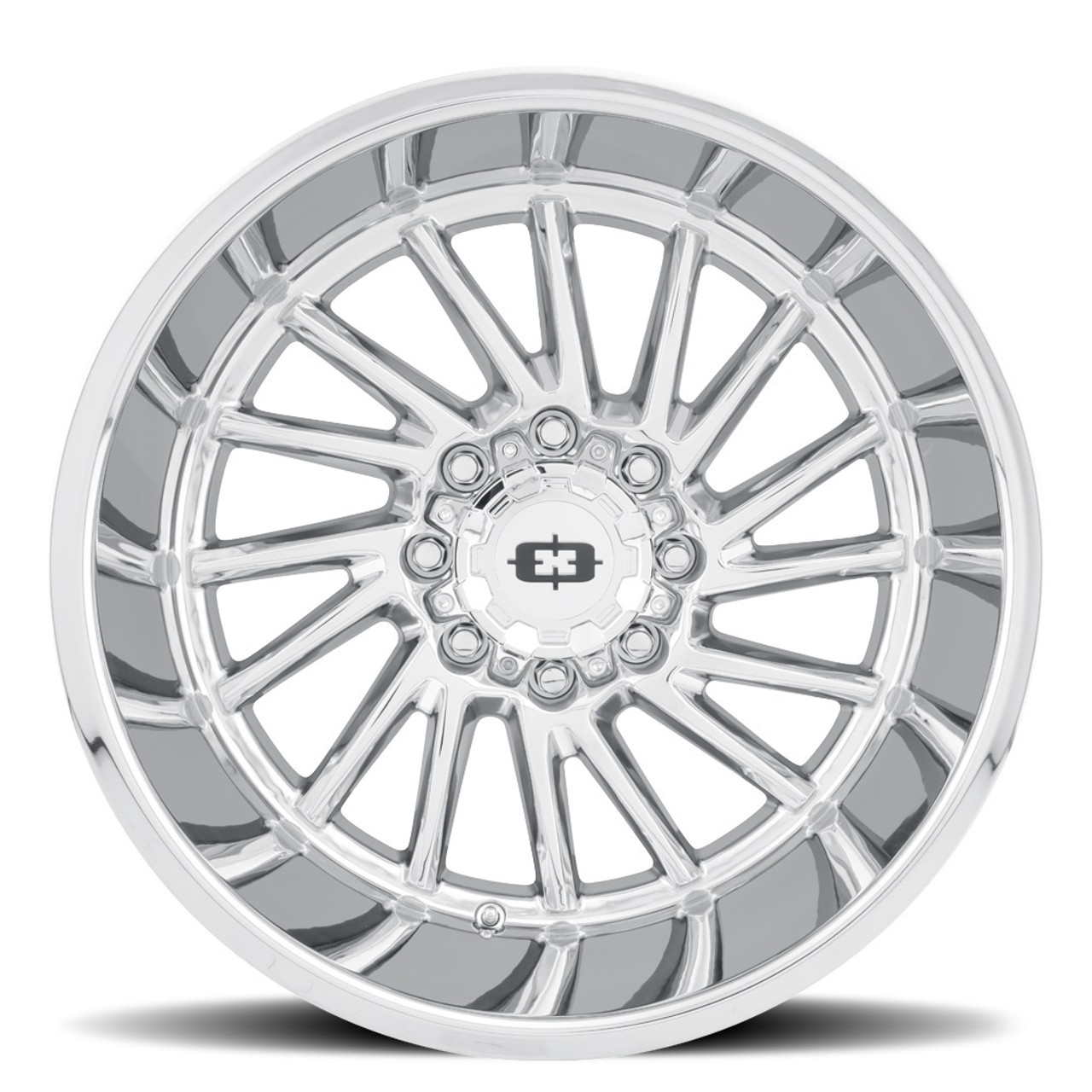 20" Vision 306 Rapier Chrome 20x9 Wheel 5x5 -12mm Lifted For Jeep Wrangler Rim