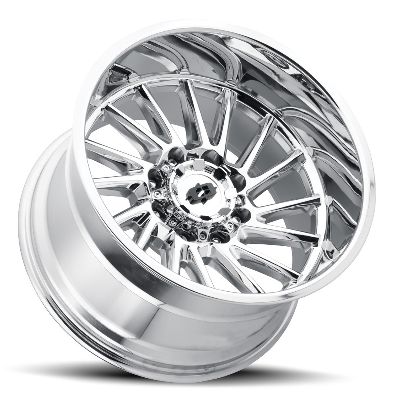 20" Vision 306 Rapier Chrome 20x9 Wheel 5x5 -12mm Lifted For Jeep Wrangler Rim