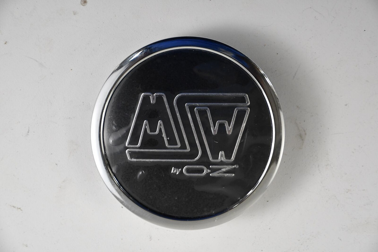 MSW Chrome and Black Custom Wheel Center Cap Hub Cap XC566VW 2.75" DIA