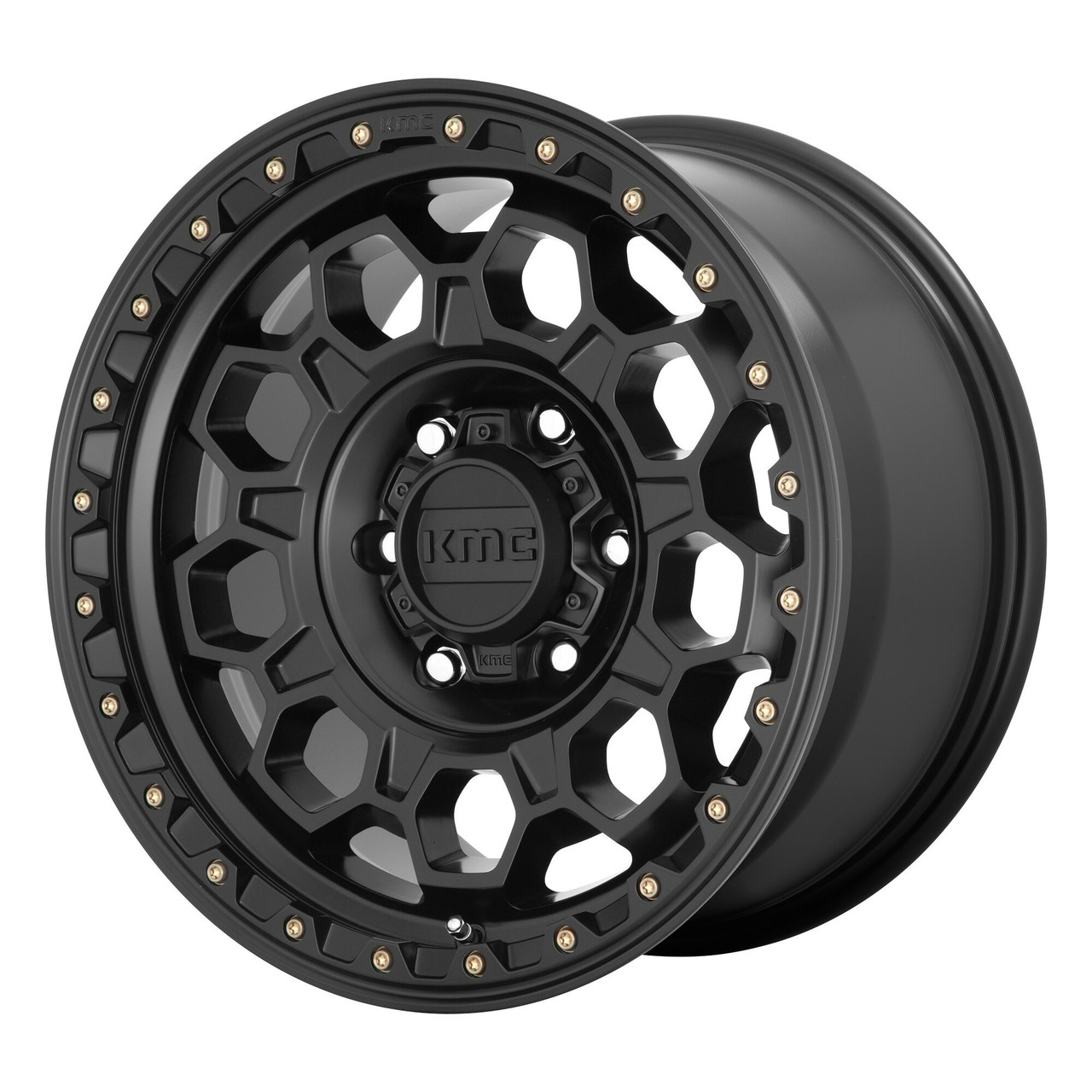KMC KM545 Trek 17x9 6x5.5 Satin Black Wheel 17" -12mm Rim