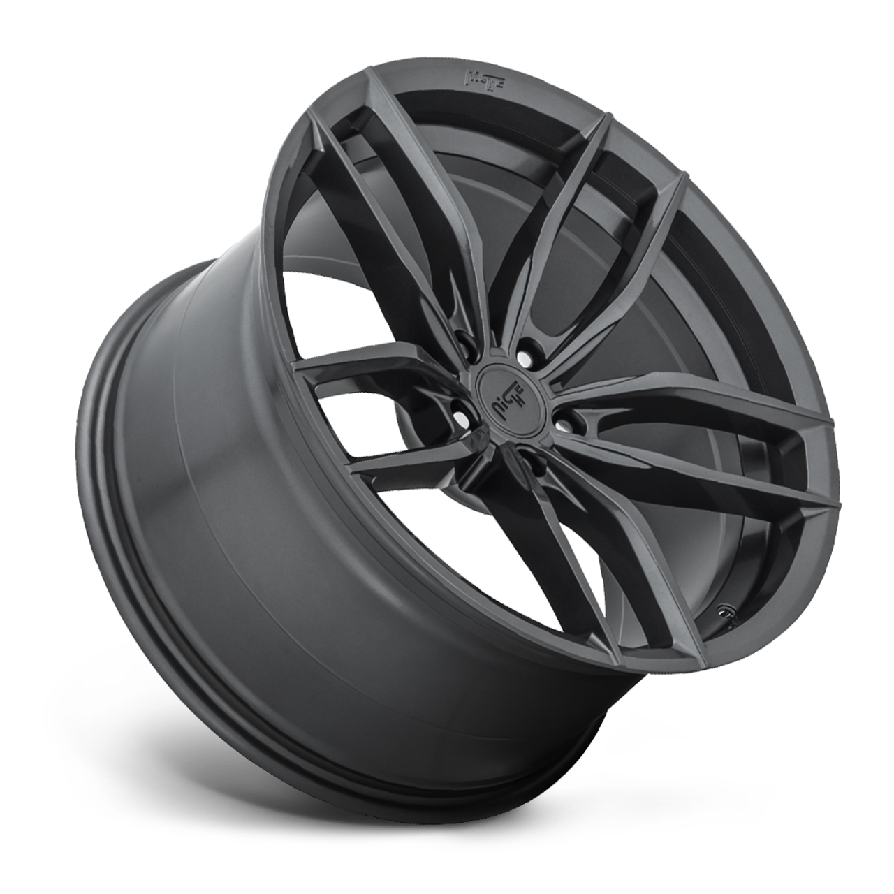 17" Niche 1PC M204 Vosso 17x8 5x112 Matte Anthracite Wheel 40mm Rim