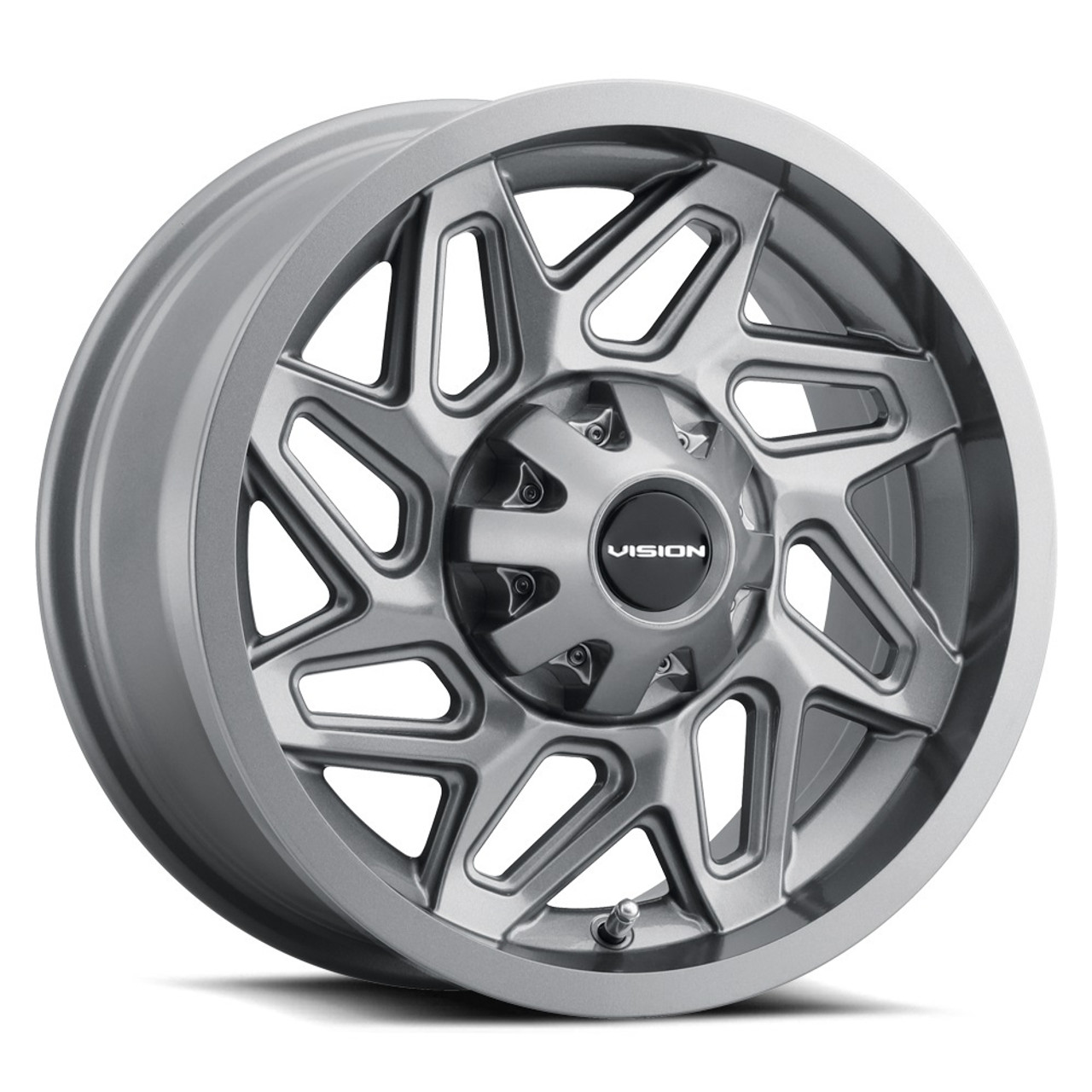 12" Vision ATV 361 Gunmetal 12x7 Wheel 4x156 2.5mm Rim