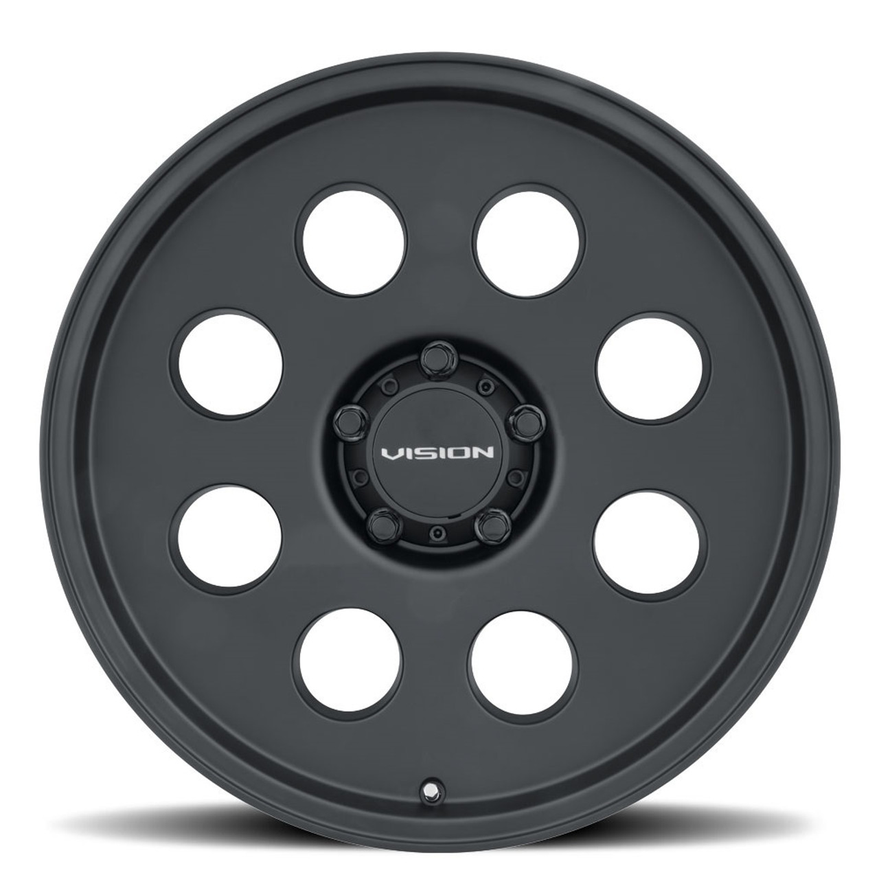 Set 4 16" Vision Off Road 56 Midway Satin Black 16x8 Wheels 5x5 0mm Truck Rims