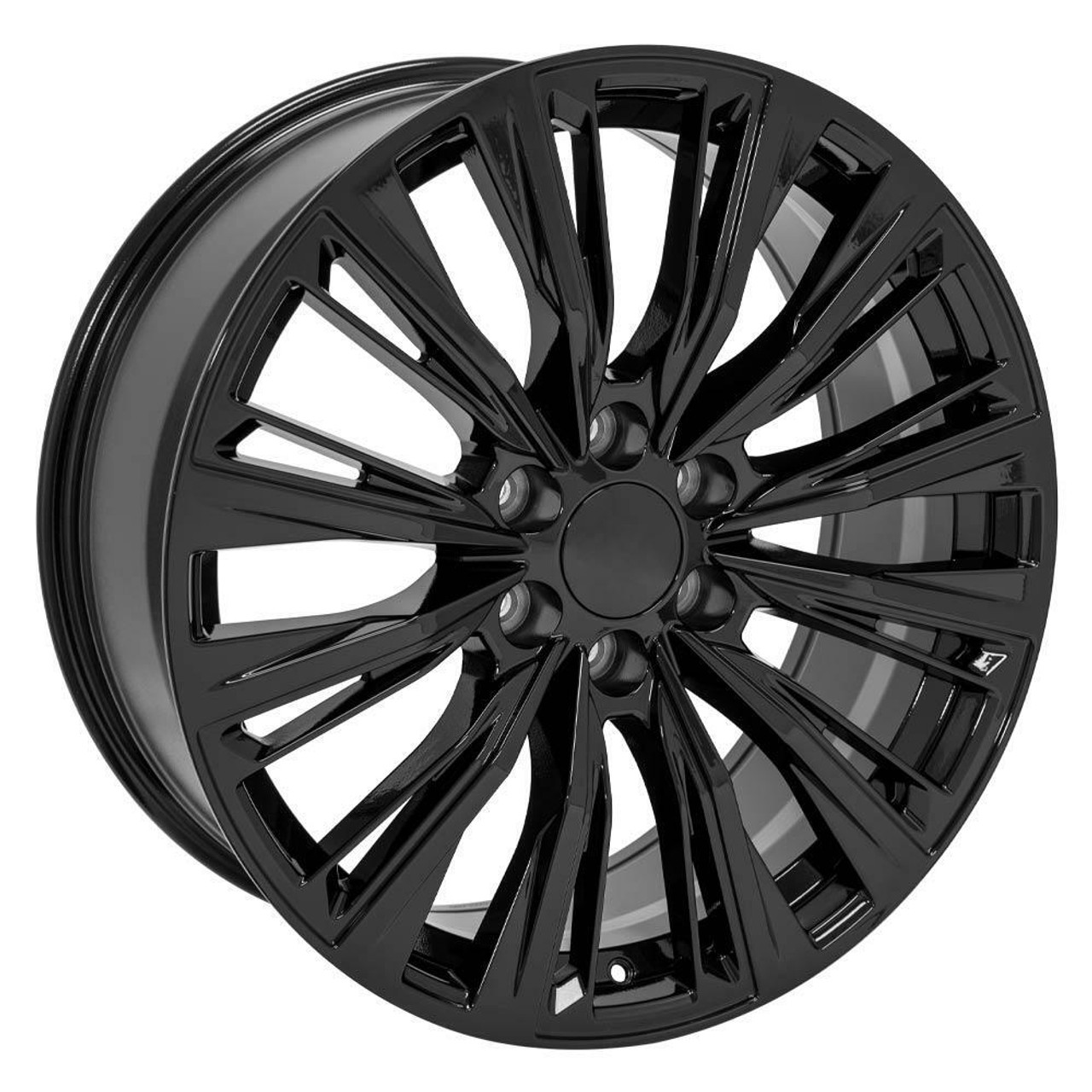 22" OE Wheels CA93 Gloss Black 22x9 Wheel 6x5.5 Rim 28mm For Chevy GMC Cadillac