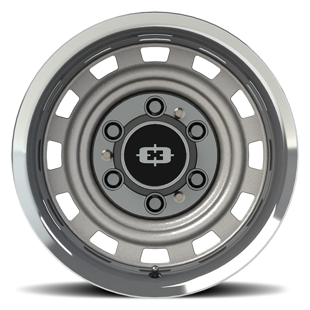 20" Vision American Muscle 54 Cheyenne Silver Machined 20x10 Wheel 6x5.5 -12mm