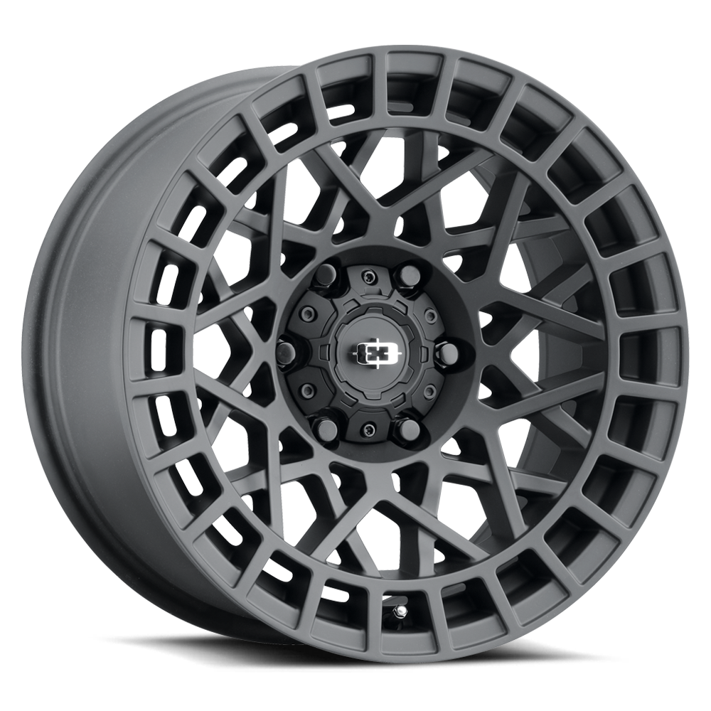 Set 4 15" Vision 349 Savage Satin Black 15x7 Wheels 5x100 15mm Rims
