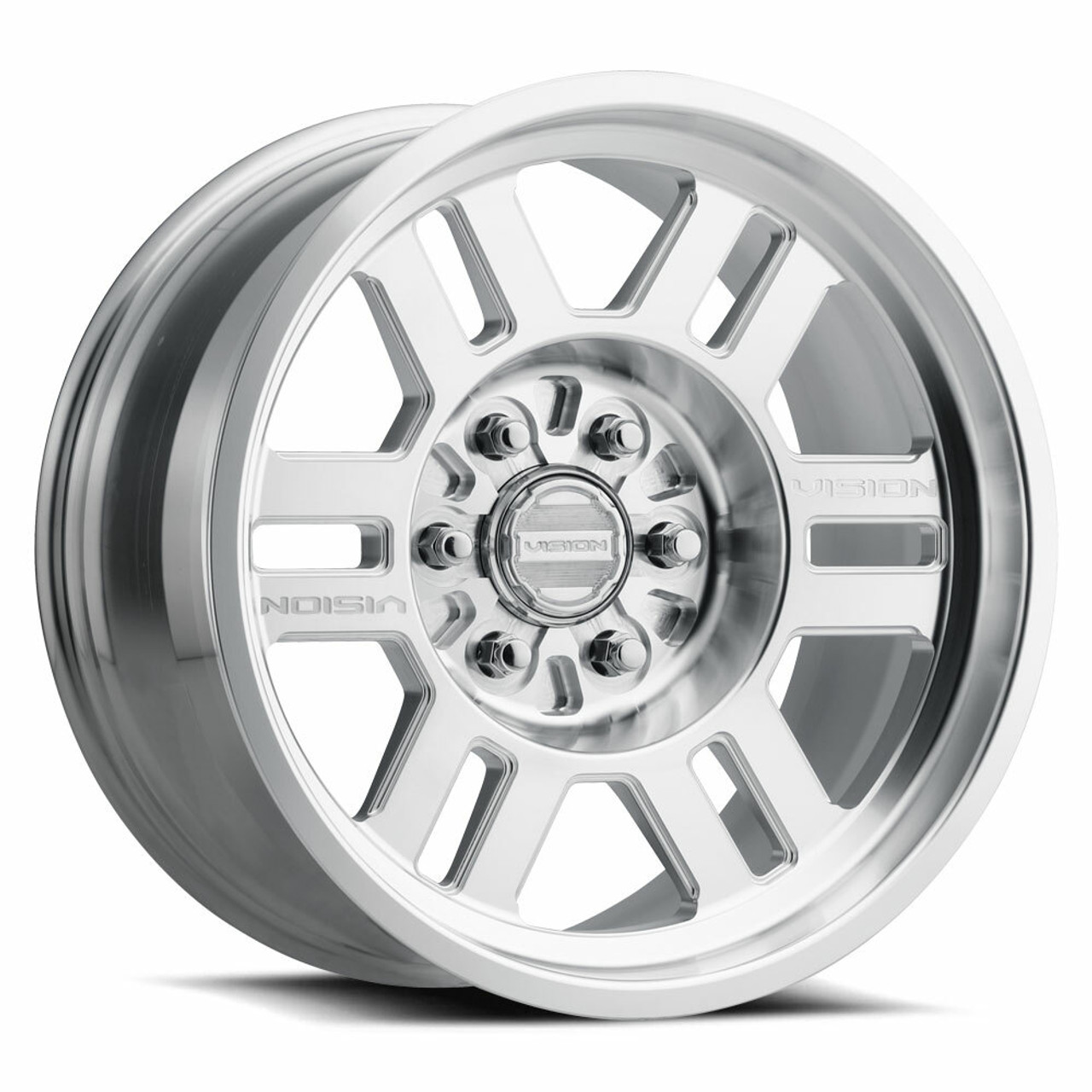 18" Vision Beadlock 398FNBL Machined 18x9 Wheel 6x6.5 (6x165.1) -12mm Rim