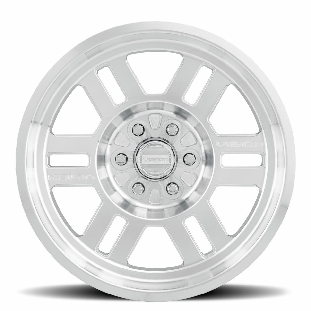 Set 4 18" Vision Beadlock 398FNBL Machined 18x9 Wheels 6x135 -12mm Lifted Rims
