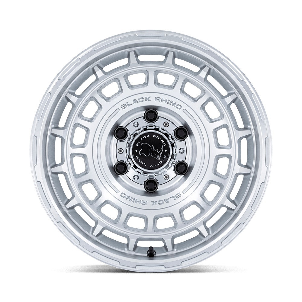 20" Black Rhino Hard Alloys BR024 AWOL Silver Machined Face 20x8.5 5x120 25mm
