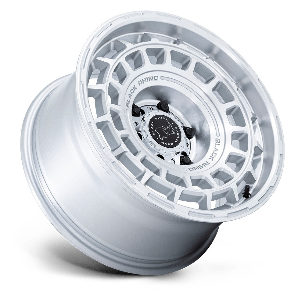 20" Black Rhino Hard Alloys BR024 AWOL Silver Machined Face 20x8.5 5x120 25mm