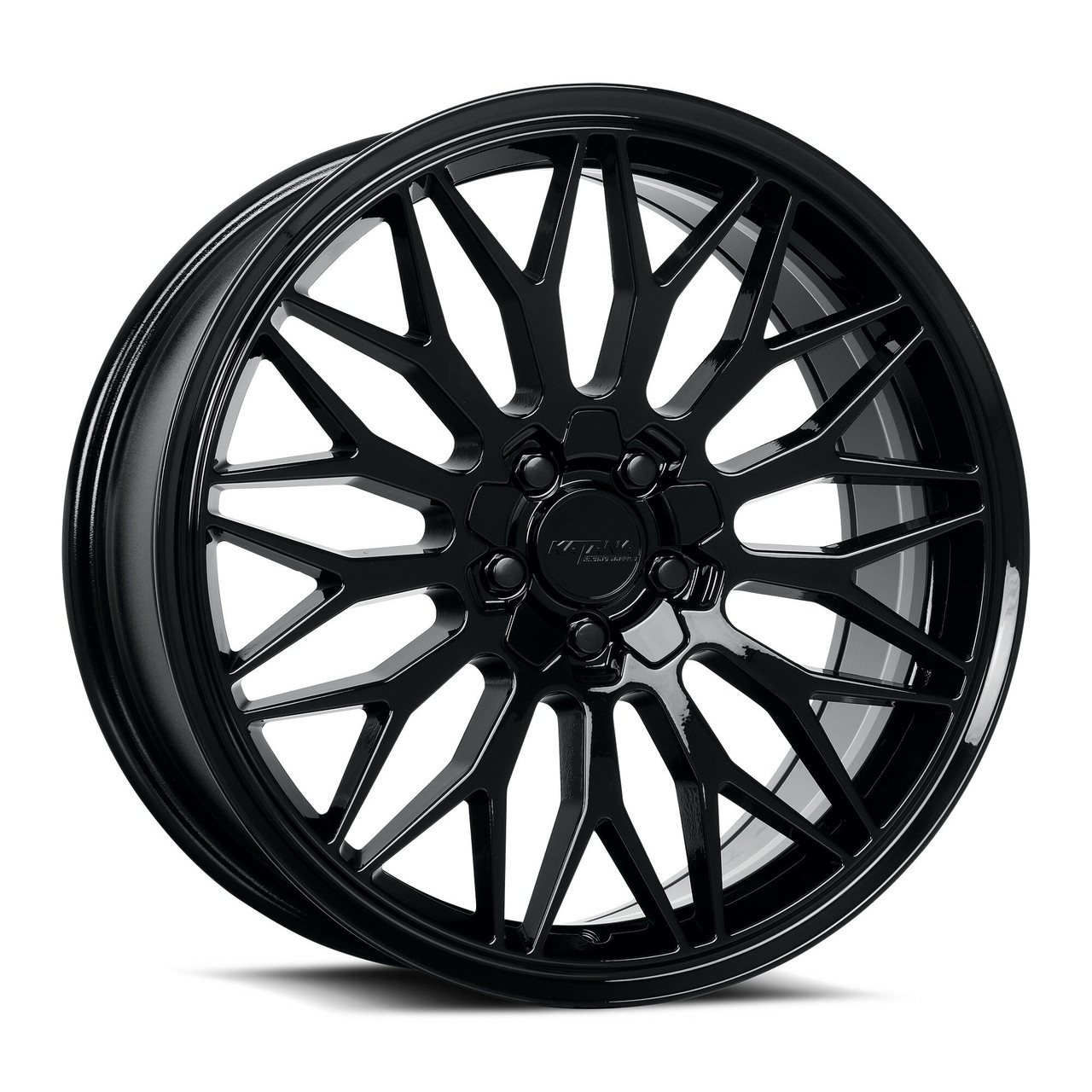 Set 4 17" Katana Wheels KR05  17x7.5 5x100 5x4.5 40mm Glossy Black Racing Rims