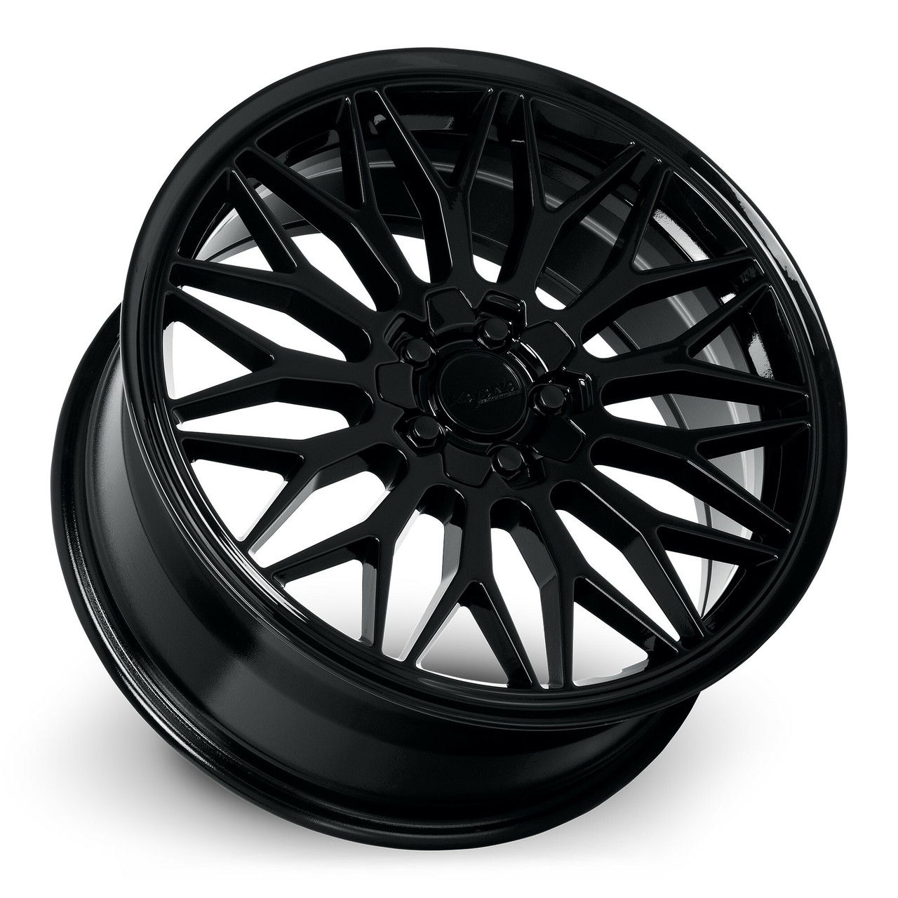 Set 4 17" Katana Wheels KR05  17x7.5 5x100 5x4.5 40mm Glossy Black Racing Rims