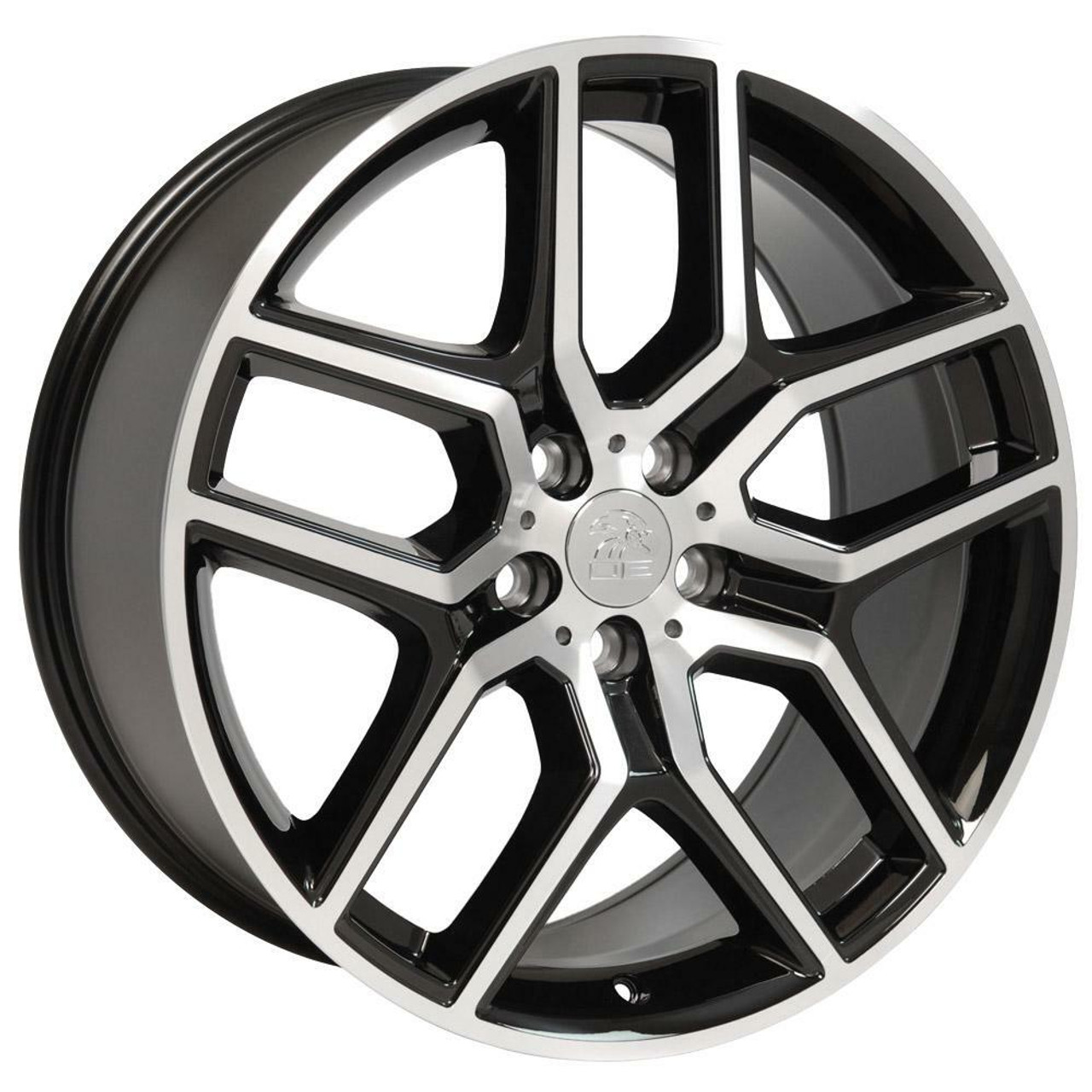 20" OE Wheels FR73 Black Machined 20x9 Wheel 5x4.5 44mm For Ford Explorer Rim