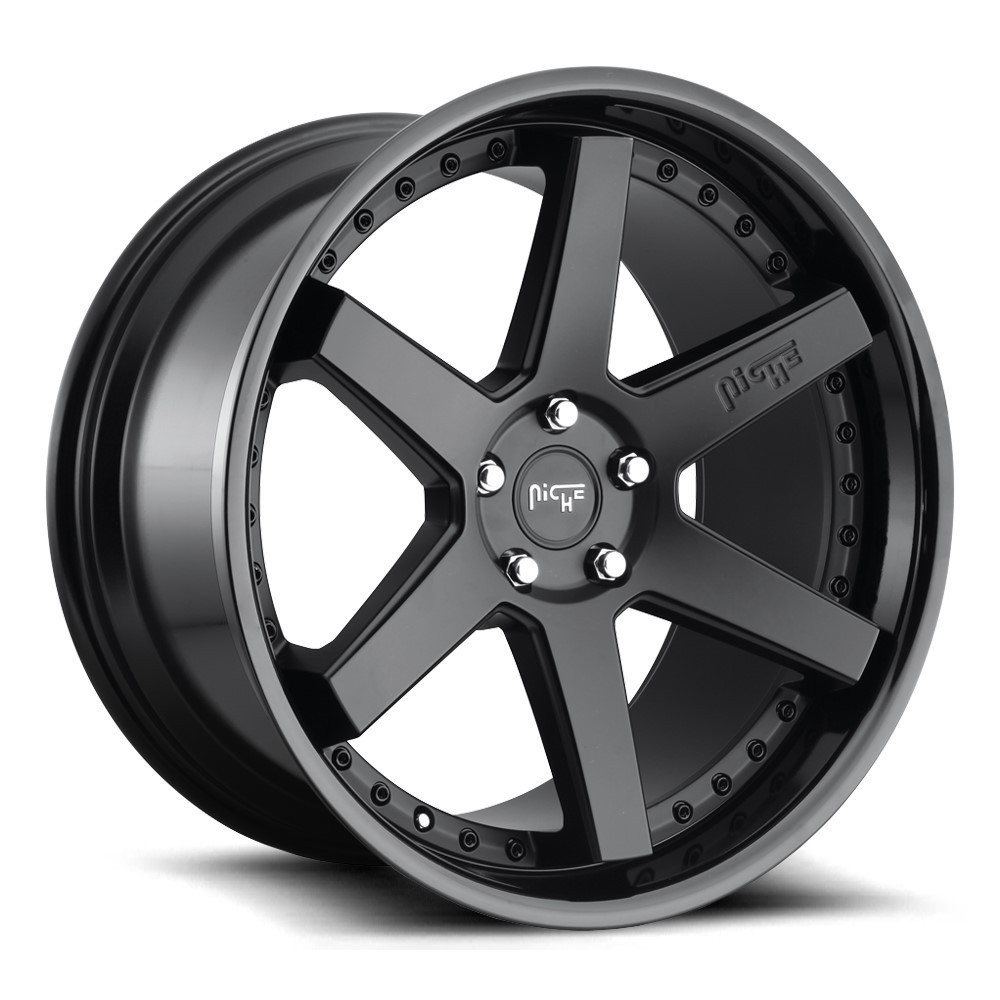 20" Niche 1PC M192 Altair 20x10.5 Gloss Black Matte Black 5x112 Wheel 30mm Rim