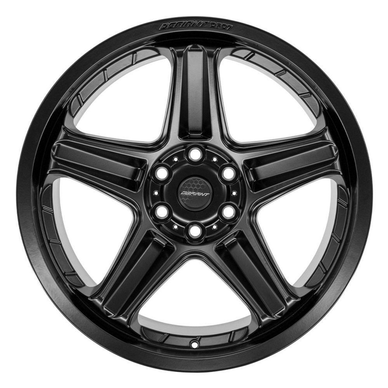22" Defiant DF07 Satin Black 22x10 Wheel 6x5.5 -12mm Replica Rim