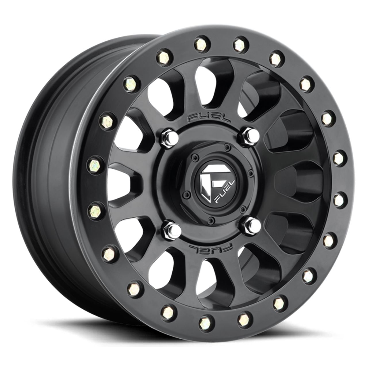 Fuel UTV D920 Vector Beadlock 14x7 4x156 Matte Black Wheel 14" 13mm Rim