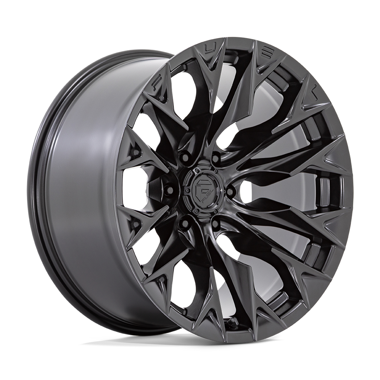 Fuel 1PC D804 Flame 22x10 6x5.5 Blackout Wheel 22" -18mm Rim