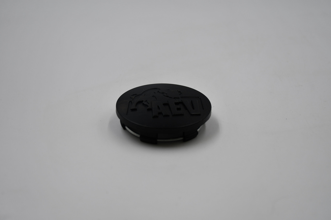 AEV Matte Black Wheel Center Cap Hub Cap C-411-1 2.125" Snap in
