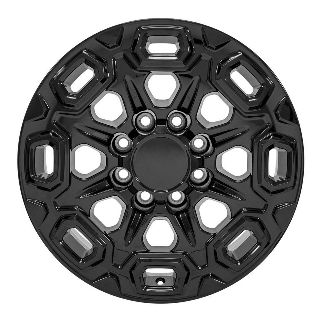 20" OE Wheels CV64B Gloss Black 20x8.5 Wheel 8x180 47mm For Chevy Silverado Rim