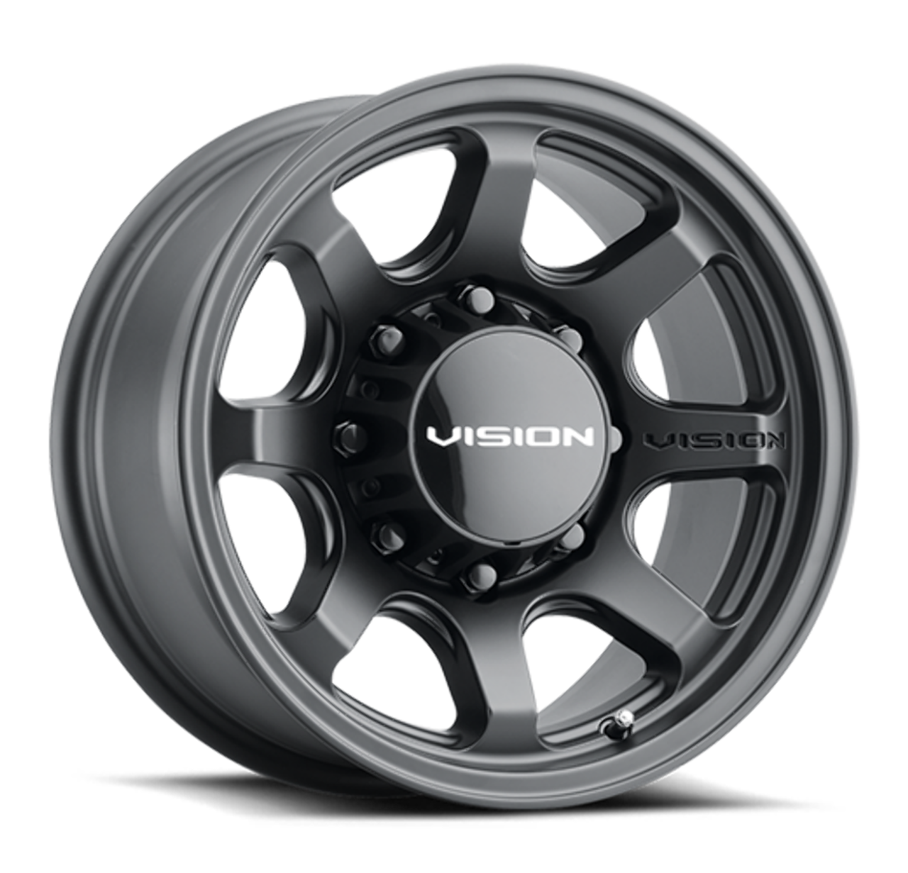Set 4 20" Vision Off Road 351 Flow Satin Black 20x9 Wheels 8x180 12mm Rims