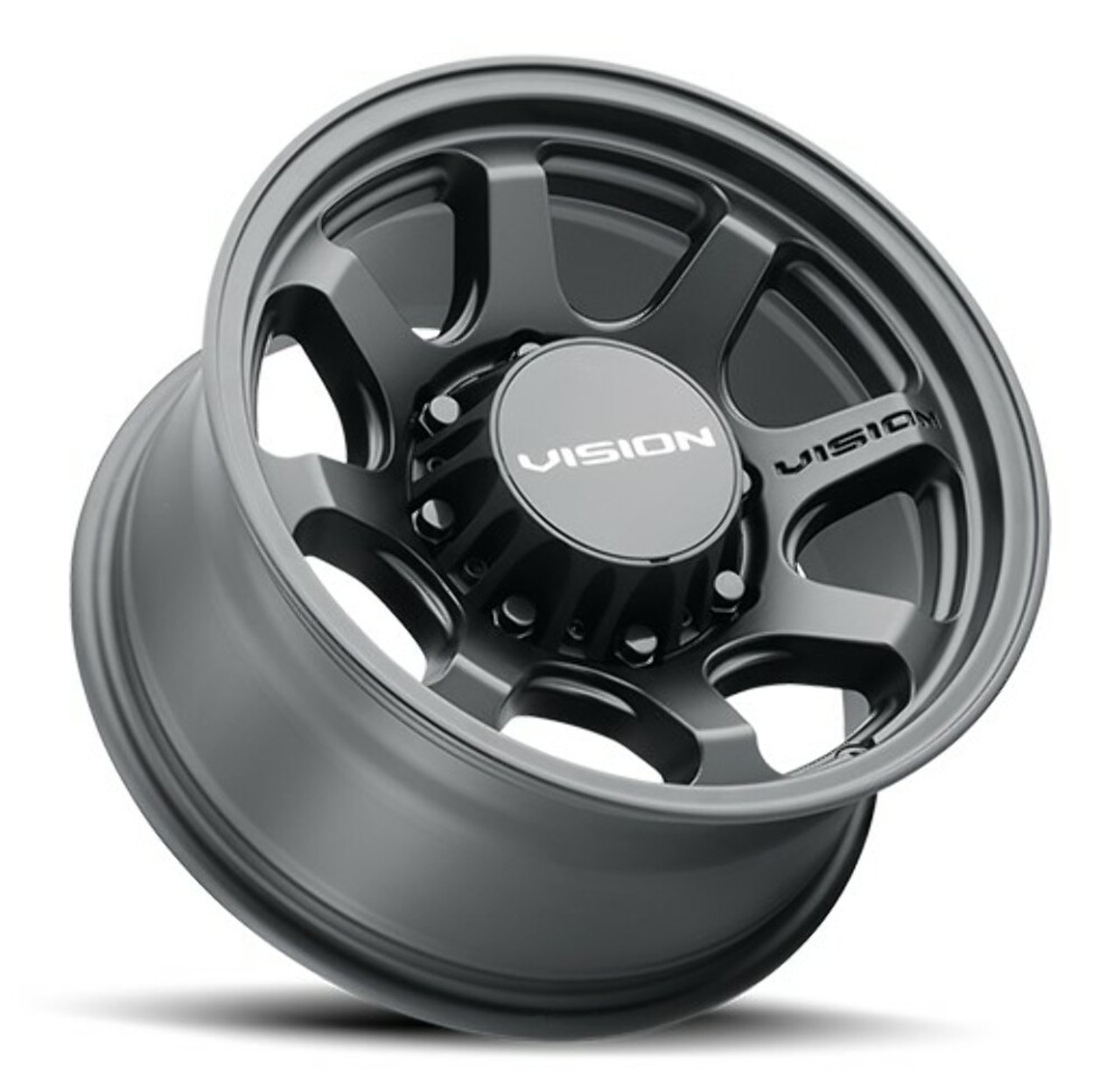 Set 4 20" Vision Off Road 351 Flow Satin Black 20x9 Wheels 8x180 12mm Rims