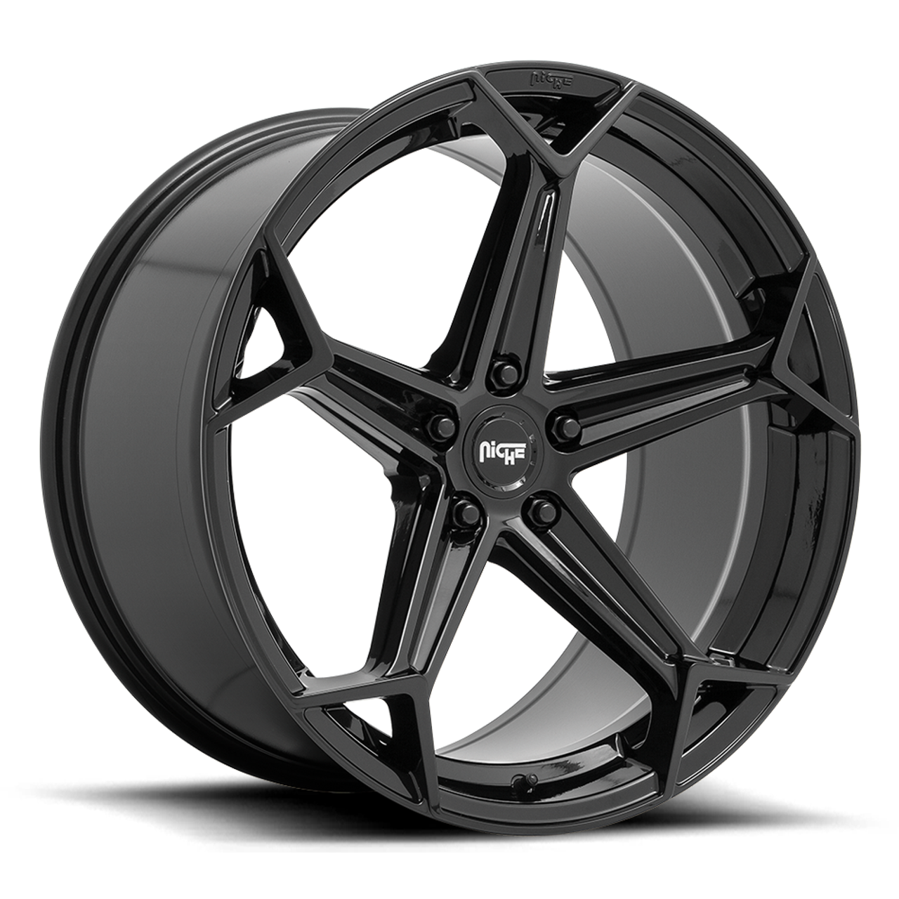 Niche 1PC N258 Arrow 20x10.5 5x120 Gloss Black Wheel 20" 35mm Rim