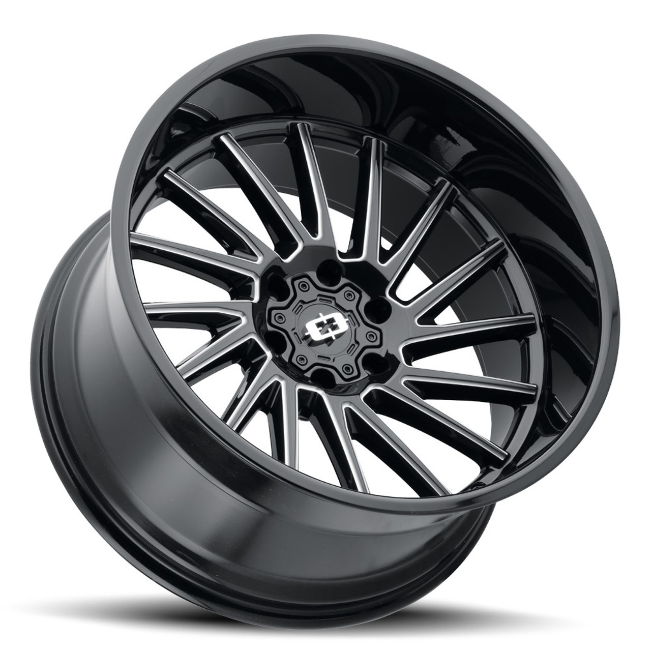 Set 4 22" Vision 306 Rapier Gloss Black Milled 22x10 Wheels 6x135 -19mm Rims