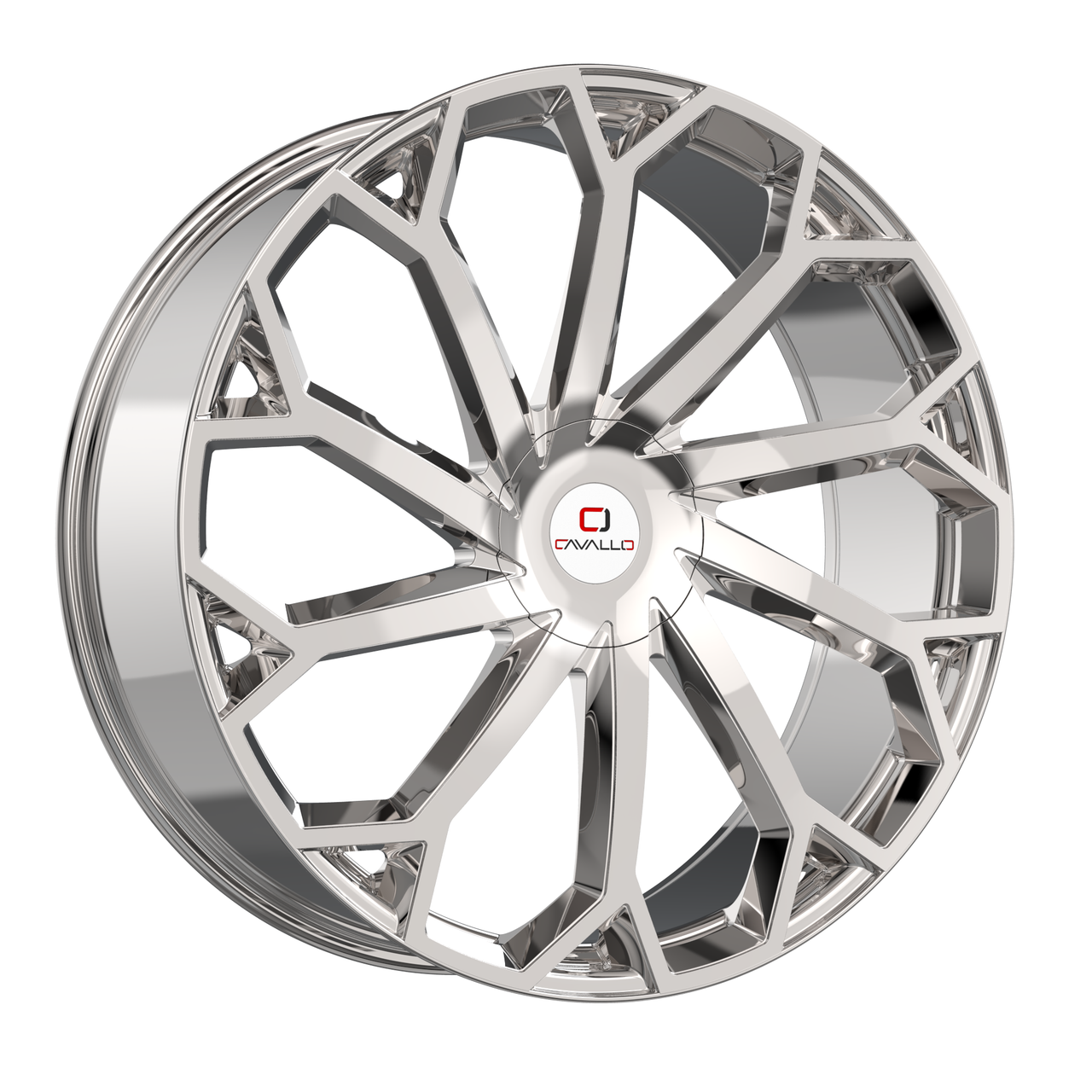 Set 4 18" Cavallo CLV-51 Nano Chrome 18x8 Wheels 4x100 4x4.5 35mm Rims