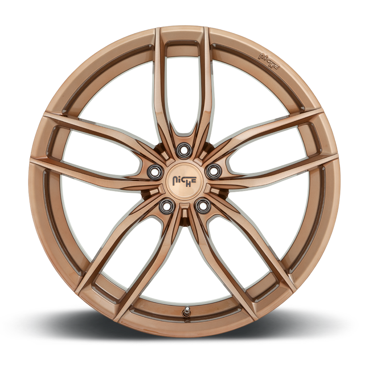 Niche 1PC M202 Vosso 19x9.5 5x120 Glossy Bronze Brushed Wheel 19" 40mm Rim Niche 1PC M202 Vosso 19x9.5 5x120 Glossy Bronze Brushed Wheel 19" 40mm Rim