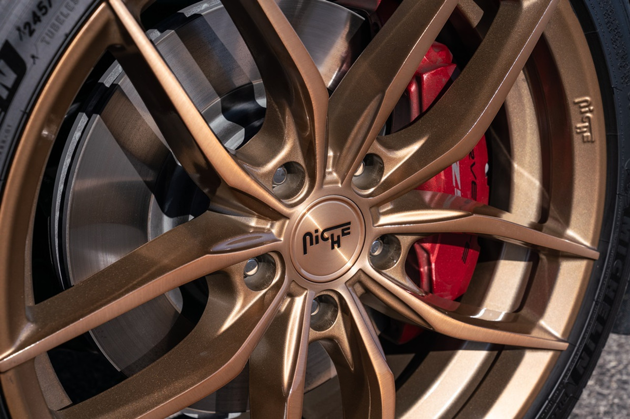 Niche 1PC M202 Vosso 19x9.5 5x120 Glossy Bronze Brushed Wheel 19" 40mm Rim Niche 1PC M202 Vosso 19x9.5 5x120 Glossy Bronze Brushed Wheel 19" 40mm Rim
