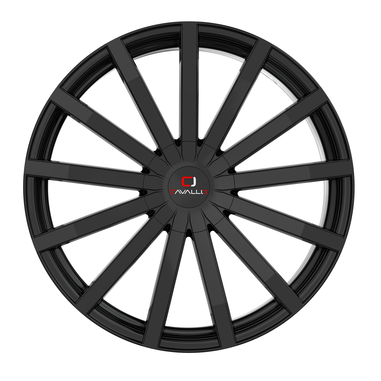 18" Cavallo CLV-52 Gloss Black 18x8 Wheel 4x100 4x4.5 35mm Rim