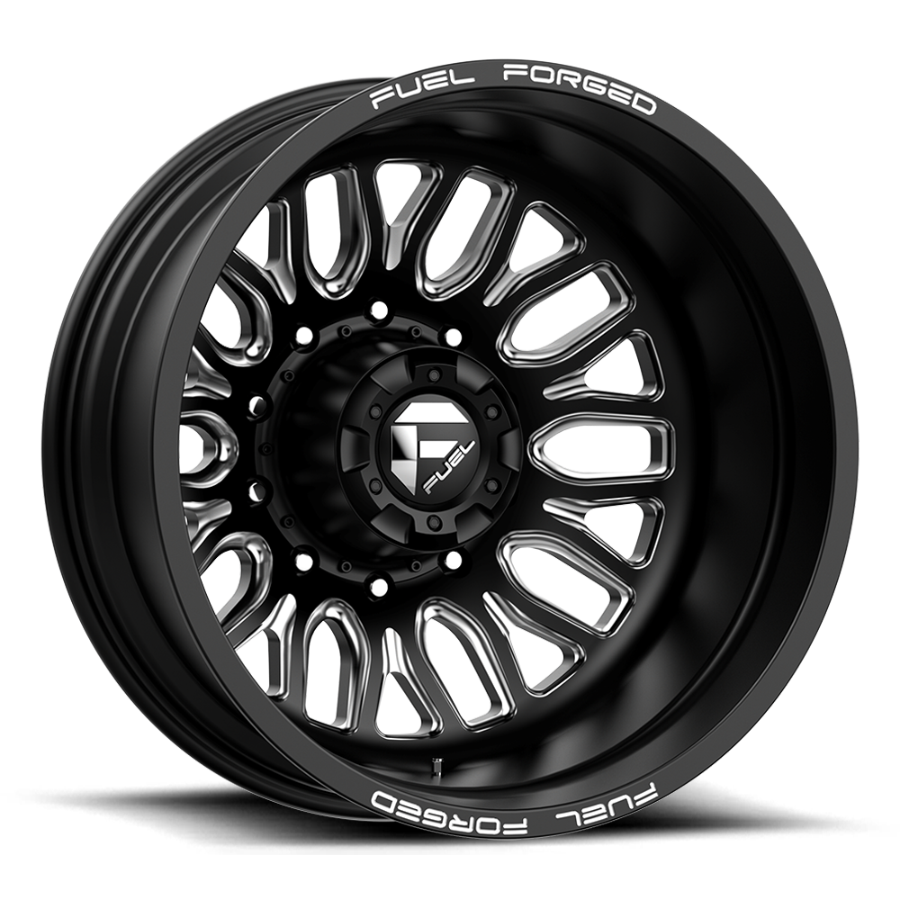 20" Fuel Mono DB66 FFC66 20x8.25 10x225 Matte Black Milled Wheel -202mm Rim