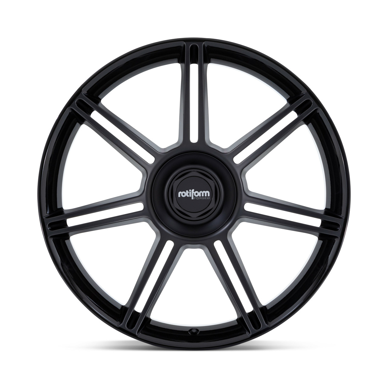 Rotiform  Fra 22x12 5x130 Gloss Black Matte Black Spokes Wheel 22" 60mm