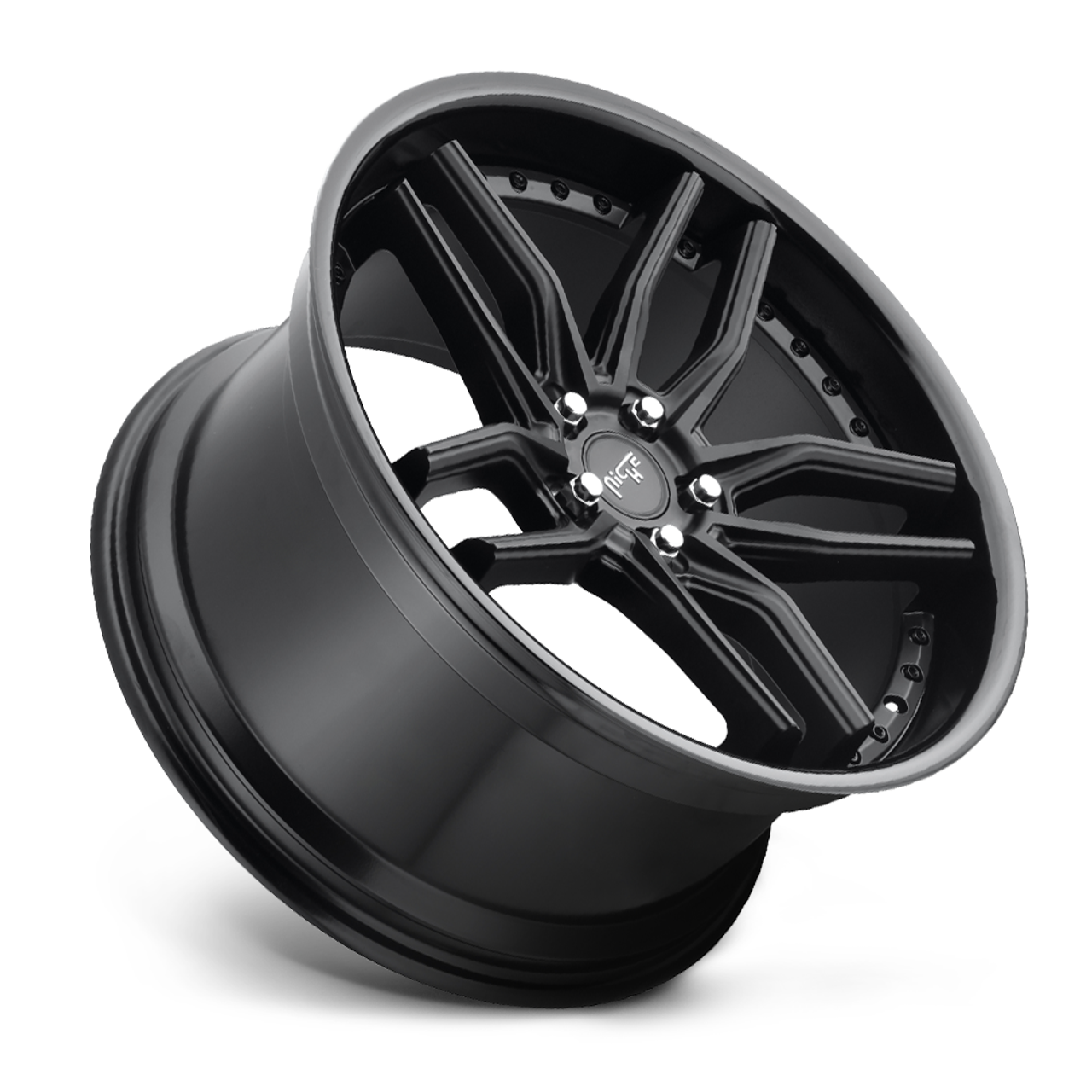 Niche 1PC M194 Methos 20x10 5x4.5 Gloss Black Matte Black Wheel 20" 40mm Rim
