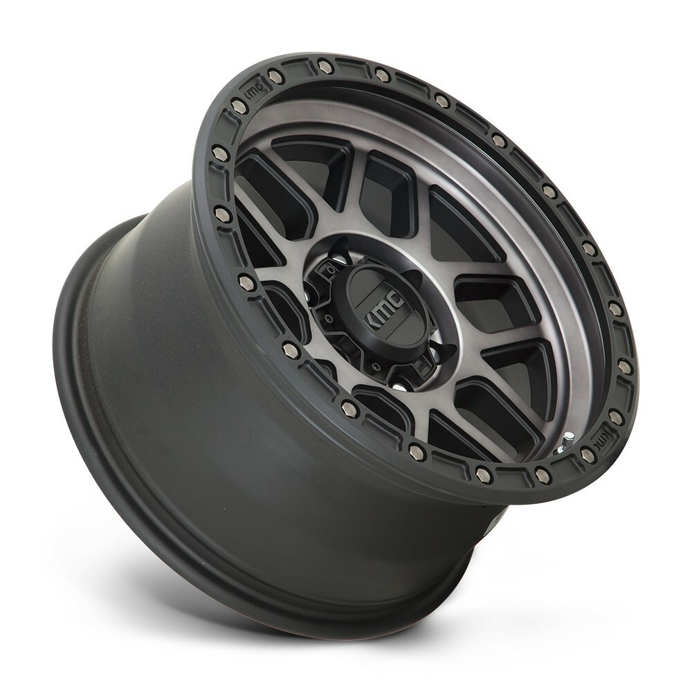 17x9.0 Satin Black W/ Gray Tint KMC Wheel KM54479050418 | A2i