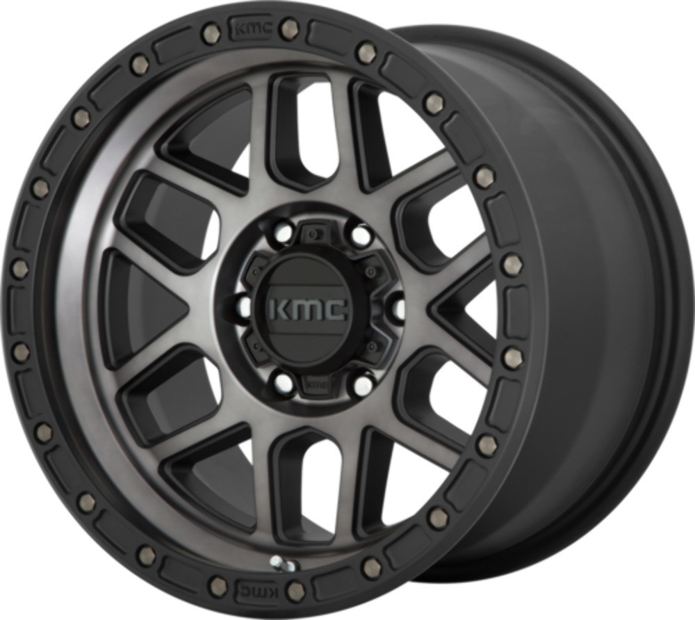 17x9.0 Satin Black W/ Gray Tint KMC Wheel KM54479050418 | A2i
