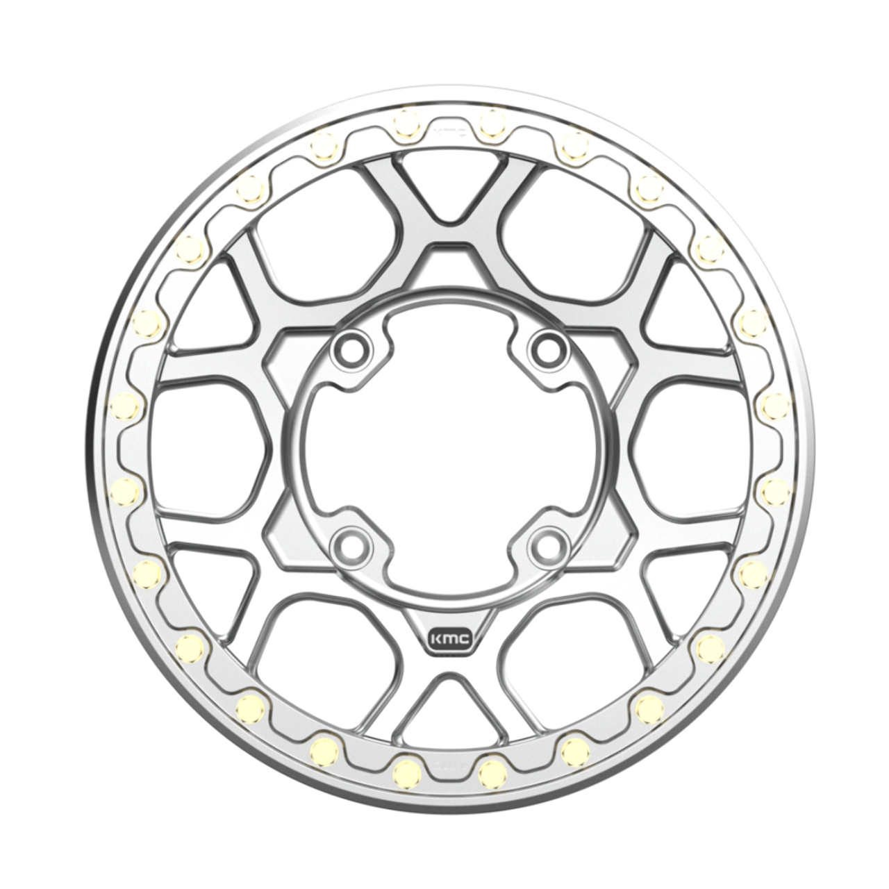 KMC Powersports Ks433 Mesa Beadlock Forged 15x6 4x156 Machined Wheel 15" 38