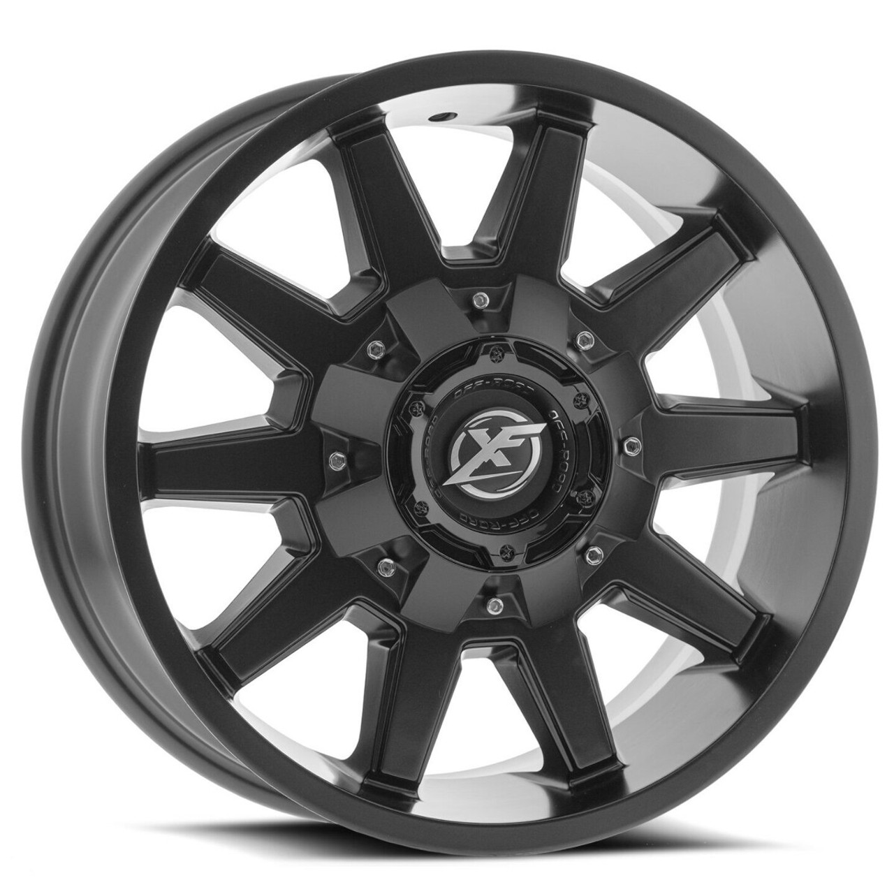 Set 4 18" XF Off-Road XF-219 Matte Black 18x9 Wheels 5x5.5 5x150 0mm Truck Rims
