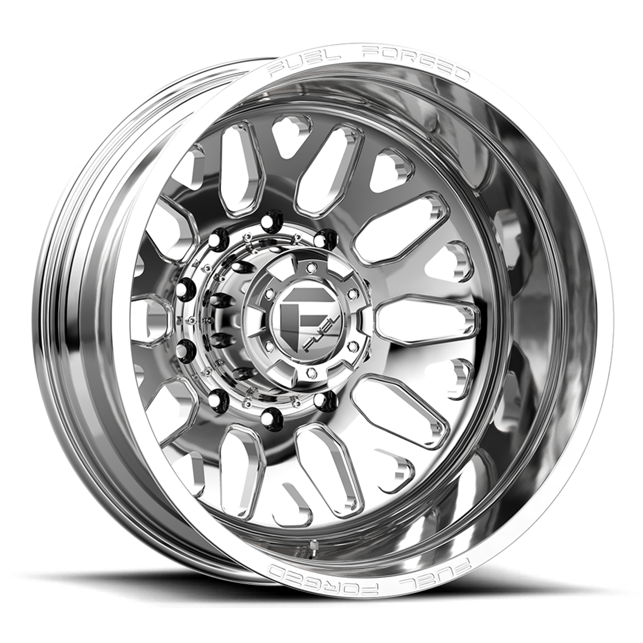 Fuel Mono DE19 FF19D 24x8.25 10x225 Polished Wheel 24" -225mm Rim