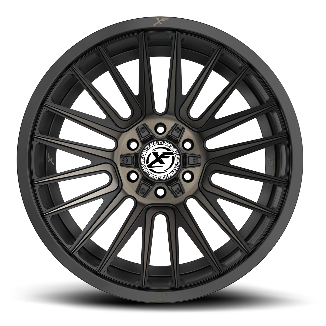 Set 4 20" XF Off-Road XF-234 Black & Bronze Machined DDT 20x9 5x5 5x5.5 0mm Rims