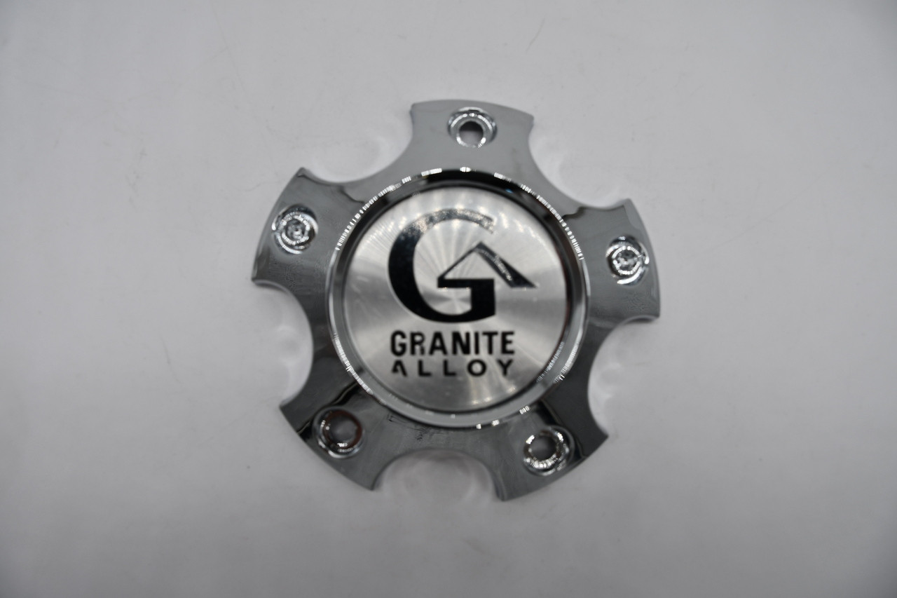 Granite Alloy GX1 5 Lug Chrome Wheel Center Cap Hub Cap PD-CAPSX-PCA800-5H 5"