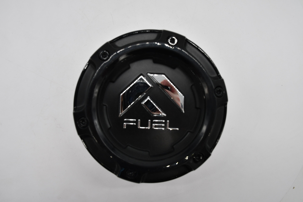 OEM Fuel Satin Black Chrome Logo Hub Cap Replacement 1005-49BLD