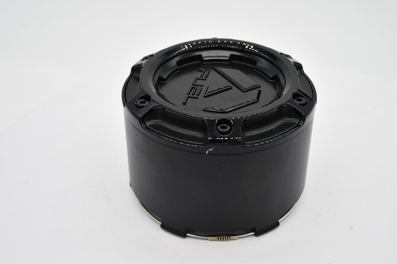 Fuel 8x170 Matte Black Gloss Black Logo Snap In Wheel Center Cap 1005-49TGBLD
