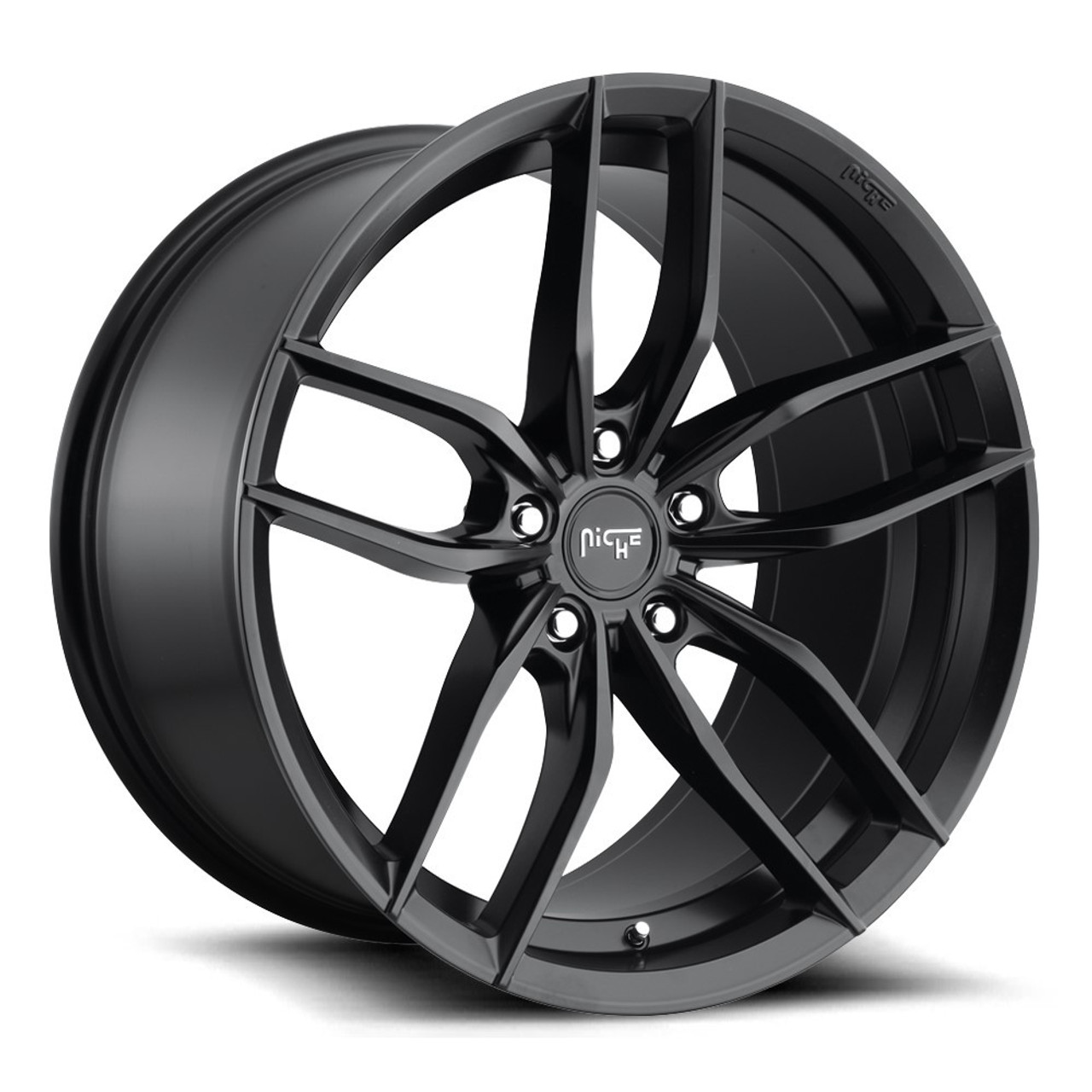 Niche 1PC M203 Vosso 20x9 5x112 Matte Black Wheel 20" 38mm Rim