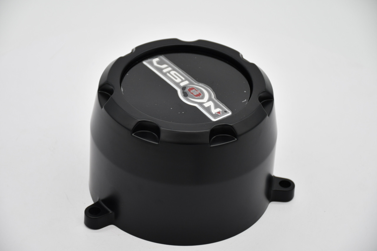 Vision 398 Manx C398MB-8V Matte Black Wheel Center Cap Fits 8x6.5 8x180 8x170