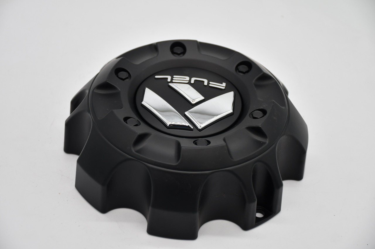 Fuel Satin Black Gloss Logo Wheel Center Cap Hub Cap 1001-59 6.6"