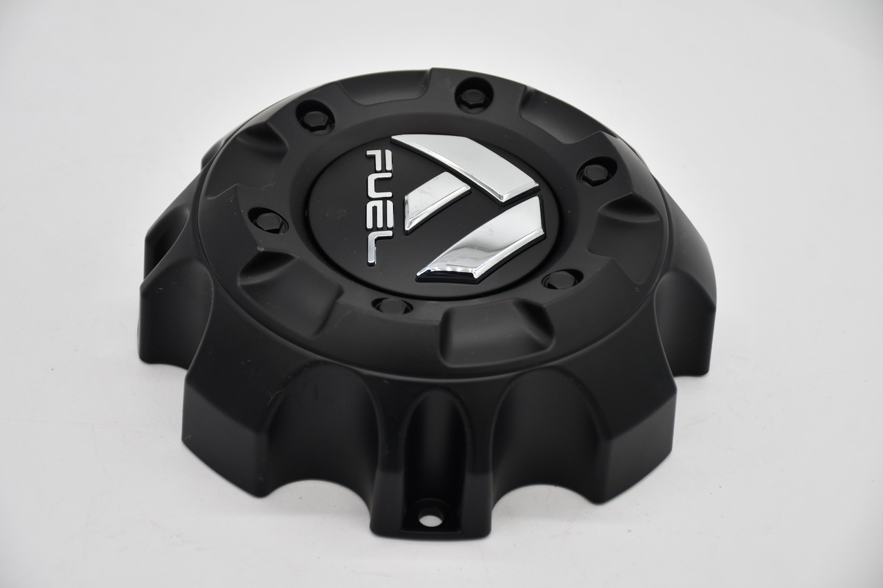Fuel Satin Black Gloss Logo Wheel Center Cap Hub Cap 1001-59 6.6"